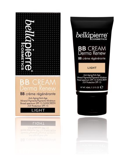 BB cream light van de minerale make-up van bellapierre cosmetics op Blue Sage shop, geïsoleerd op een witte achtergrond